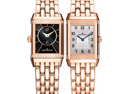 Jaeger-LeCoultre Reverso Classic Small Duetto Q2662130 (2026) - Silver dial 21 mm Rose Gold case