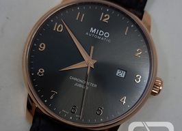 Mido Baroncelli M037.608.36.062.00 (2024) - Zwart wijzerplaat 42mm Goud/Staal