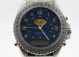 Breitling Pluton A51038 (1998) - Blauw wijzerplaat 41mm Staal