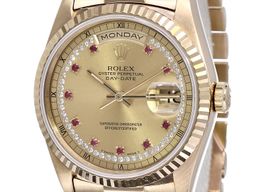 Rolex Day-Date 36 18238 (1990) - Champagne dial 36 mm Yellow Gold case