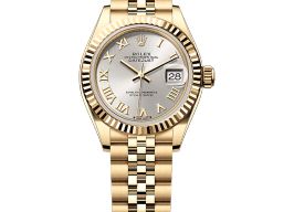 Rolex Lady-Datejust 279178 (2025) - Zilver wijzerplaat 28mm Geelgoud