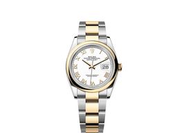 Rolex Datejust 36 126203 (2025) - White dial 36 mm Gold/Steel case