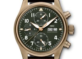 IWC Pilot Spitfire Chronograph IW387902 (2024) - Green dial 41 mm Bronze case