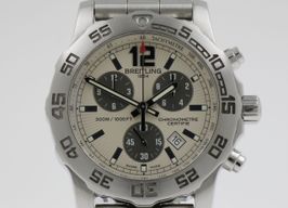 Breitling Colt Chronograph II A73387 (2014) - Wit wijzerplaat 44mm Staal