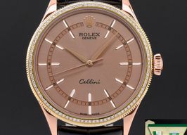Rolex Cellini Time 50605RBR (2016) - Bruin wijzerplaat 39mm Roségoud