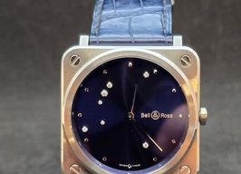 Bell & Ross BR S BRS-EA-ST/SCR (Unknown (random serial)) - Blue dial 40 mm Steel case