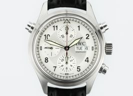 IWC Pilot Spitfire Chronograph IW371343 (Onbekend (willekeurig serienummer)) - Zilver wijzerplaat 42mm Staal