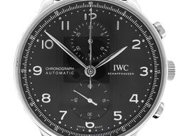 IWC Portuguese Chronograph IW371609 (2023) - Zwart wijzerplaat 41mm Staal