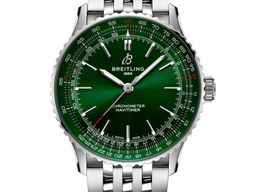 Breitling navitimer green dial sale