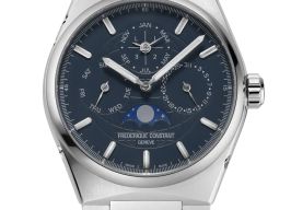 Frederique Constant Manufacture Slimline Perpetual Calendar FC-775BL4NH6B (2024) - Grijs wijzerplaat 41mm Staal