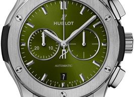 Hublot Classic Fusion Chronograph 541.NX.8970.RX (2025) - Green dial 42 mm Titanium case