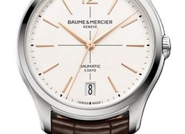 Baume & Mercier Clifton M0A10773 (2026) - Wit wijzerplaat 39mm Staal