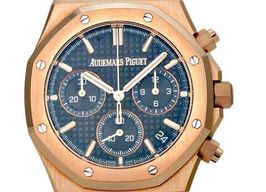 Audemars Piguet Royal Oak Chronograph 26240OR.OO.D315CR.02 (2023) - Blue dial 41 mm Rose Gold case