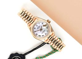 Rolex Lady-Datejust 69178 (1993) - Pearl dial 26 mm Yellow Gold case