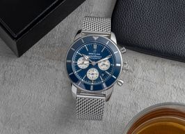 Breitling Superocean Heritage II Chronograph AB0162161C1A1 (Unknown (random serial)) - Blue dial 44 mm Steel case
