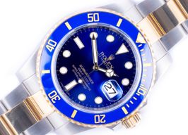 Rolex Submariner Date 116613LB (Unknown (random serial)) - Blue dial 40 mm Gold/Steel case