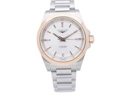 Longines Conquest L3.430.5.72.6 (2025) - Silver dial 34 mm Gold/Steel case