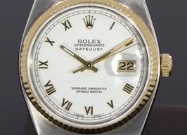 Rolex Datejust Oysterquartz 17013 (Unknown (random serial)) - White dial 42 mm Gold/Steel case
