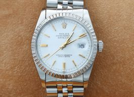 Rolex Datejust 36 16030 (Unknown (random serial)) - White dial 36 mm Steel case
