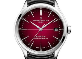 Baume & Mercier Clifton M0A10699 (2023) - Red dial 40 mm Steel case
