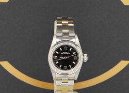 Rolex Oyster Perpetual 67180 (1996) - Black dial 26 mm Steel case