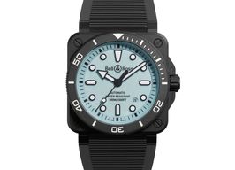 Bell & Ross BR 03 BR03A-D-LM-CE/SRB (2024) - Turquoise wijzerplaat 42mm Keramiek