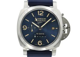 Panerai Luminor 1950 10 Days GMT PAM00689 (2016) - Blauw wijzerplaat 44mm Staal