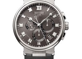 Breguet Marine 5527TI/G2/5WV (2025) - Grey dial 43 mm Titanium case