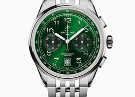 Breitling Premier AB0145371L1A1 (2024) - Green dial 42 mm Steel case