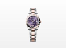 Rolex Datejust 278341RBR (2025) - Purple dial 31 mm Gold/Steel case