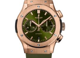 Hublot Classic Fusion Chronograph 521.OX.8980.RX (2026) - Groen wijzerplaat 45mm Roségoud