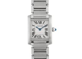 Cartier Tank Française W51008Q3 (Unknown (random serial)) - White dial 20 mm Steel case