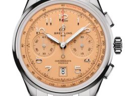 Breitling Premier AB0145331K1A1 (2026) - Roze wijzerplaat 42mm Staal