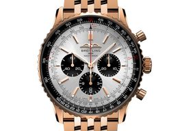 Breitling Navitimer 01 (46 MM) RB0137241G1R1 (2025) - Silver dial 46 mm Red Gold case