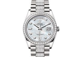 Rolex Day-Date 36 128349RBR (2025) - Parelmoer wijzerplaat 36mm Witgoud