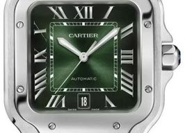 Cartier Santos WSSA0062 (2024) - Green dial 39 mm Steel case