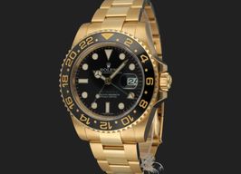 Rolex GMT-Master II 116718LN (2013) - Black dial 40 mm Yellow Gold case