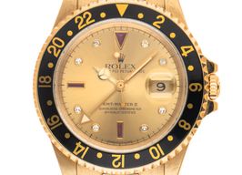Rolex GMT-Master II 16718 (1991) - Champagne dial 40 mm Yellow Gold case