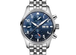 IWC Pilot Chronograph IW388102 (2024) - Blauw wijzerplaat 41mm Staal