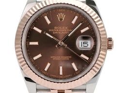 Rolex Datejust 41 126331 (2019) - Brown dial 41 mm Gold/Steel case