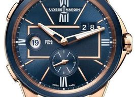Ulysse Nardin Dual Time 242-20/43 (2026) - Blauw wijzerplaat 43mm Roségoud