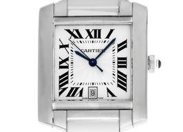 Cartier Tank Française 2302 (2012) - Silver dial 28 mm Steel case