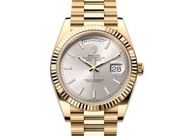Rolex Day-Date 40 228238-0066 (2023) - Silver dial 40 mm Yellow Gold case