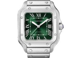 Cartier Santos WSSA0061 (2025) - Groen wijzerplaat 35mm Staal