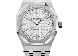 Audemars Piguet Royal Oak Selfwinding 15450ST.OO.1256ST.01.A (2025) - Zilver wijzerplaat 37mm Staal