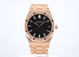 Audemars Piguet Royal Oak Selfwinding 15500ST.OO.1220ST.02 (2022) - Zwart wijzerplaat 41mm Roségoud