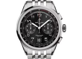 Breitling Premier AB0145221B1A1 (2023) - Zwart wijzerplaat 42mm Staal