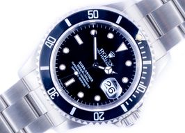 Rolex Submariner Date 16610 (1995) - Zwart wijzerplaat 40mm Staal