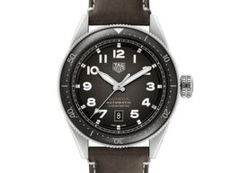 TAG Heuer Autavia WBE5114.FC8266 (2023) - Black dial 42 mm Steel case