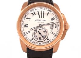 Cartier Calibre de Cartier W7100009 (2016) - Silver dial 42 mm Rose Gold case